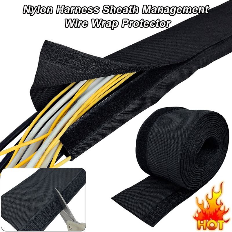 Cable Sleeve Neoprene - 2m arnês de náilon bainha gerenciamento