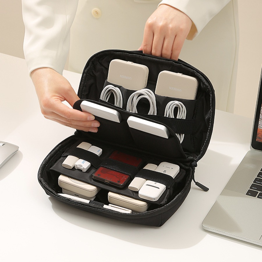 Tech Accessories Travel Case - Organizador de Cabos Portátil para Viagem,