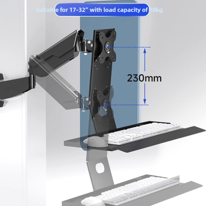 Monitor Arm Single - Rack de montagem para monitor resistente,