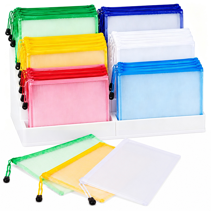 Tech Accessories Travel Bag - 5/20PCS Bolsas de malha com zíper