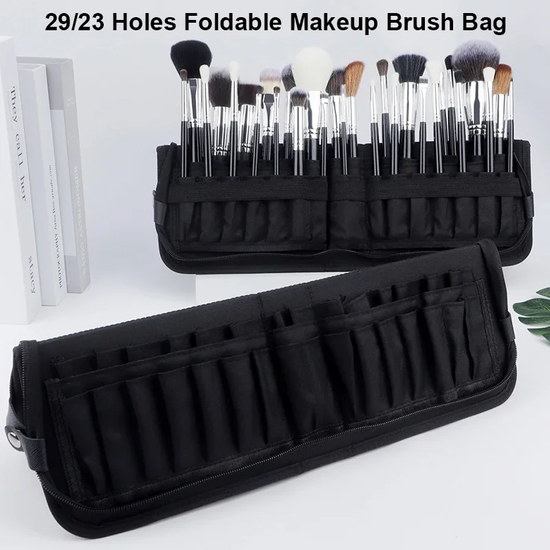 Tech Accessories Travel Bag - Bolsa dobrável para pincéis de maquiagem,