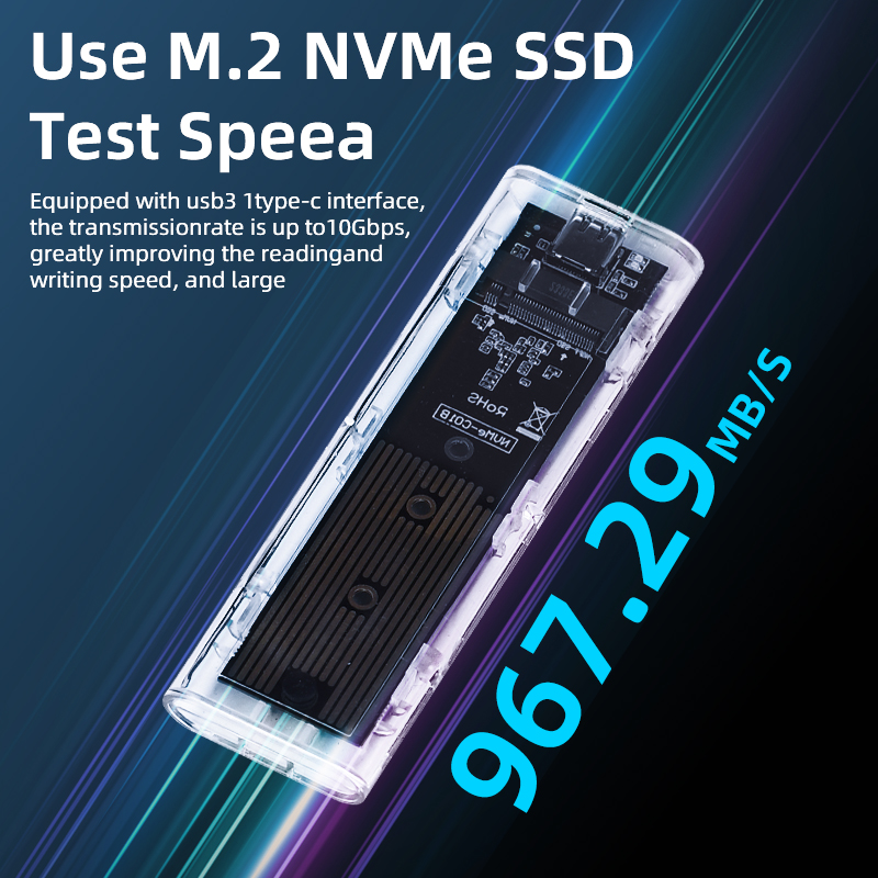 M.2 nvme pcie ngff sata protoc - Portable Ssd Enclosure avaliação e preço