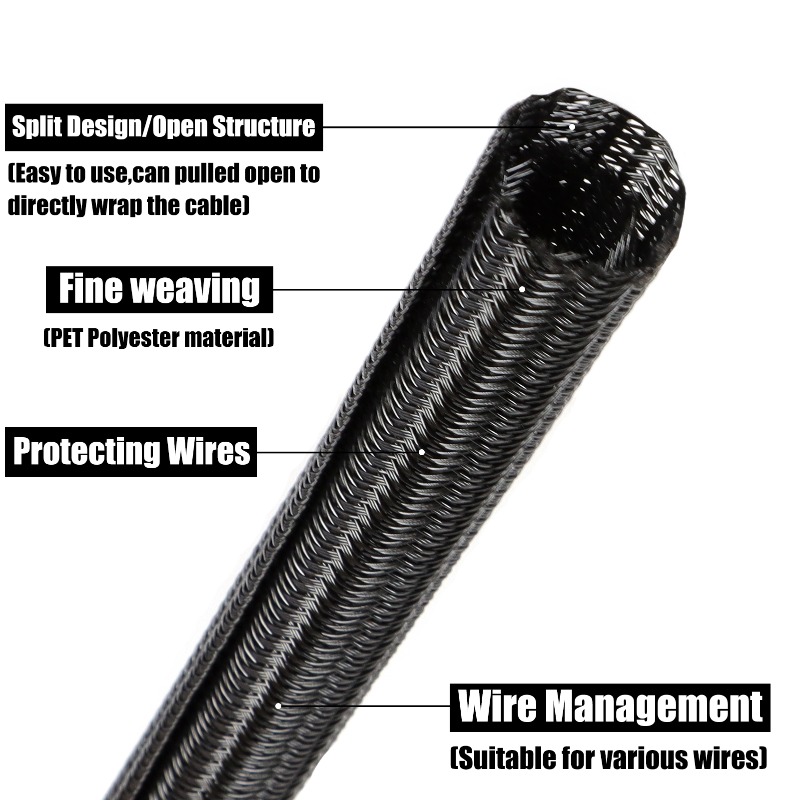 Capa de Cabo Trançada PET Pret - Cable Sleeve Neoprene avaliação e preço