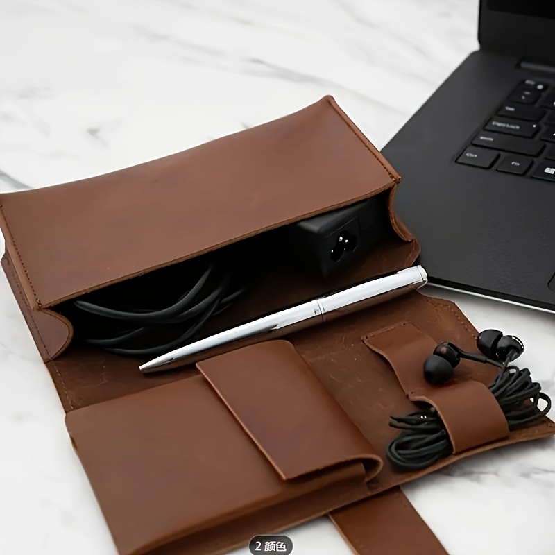 1pc couro do plutônio multi-co - Tech Accessories Travel Case avaliação e preço