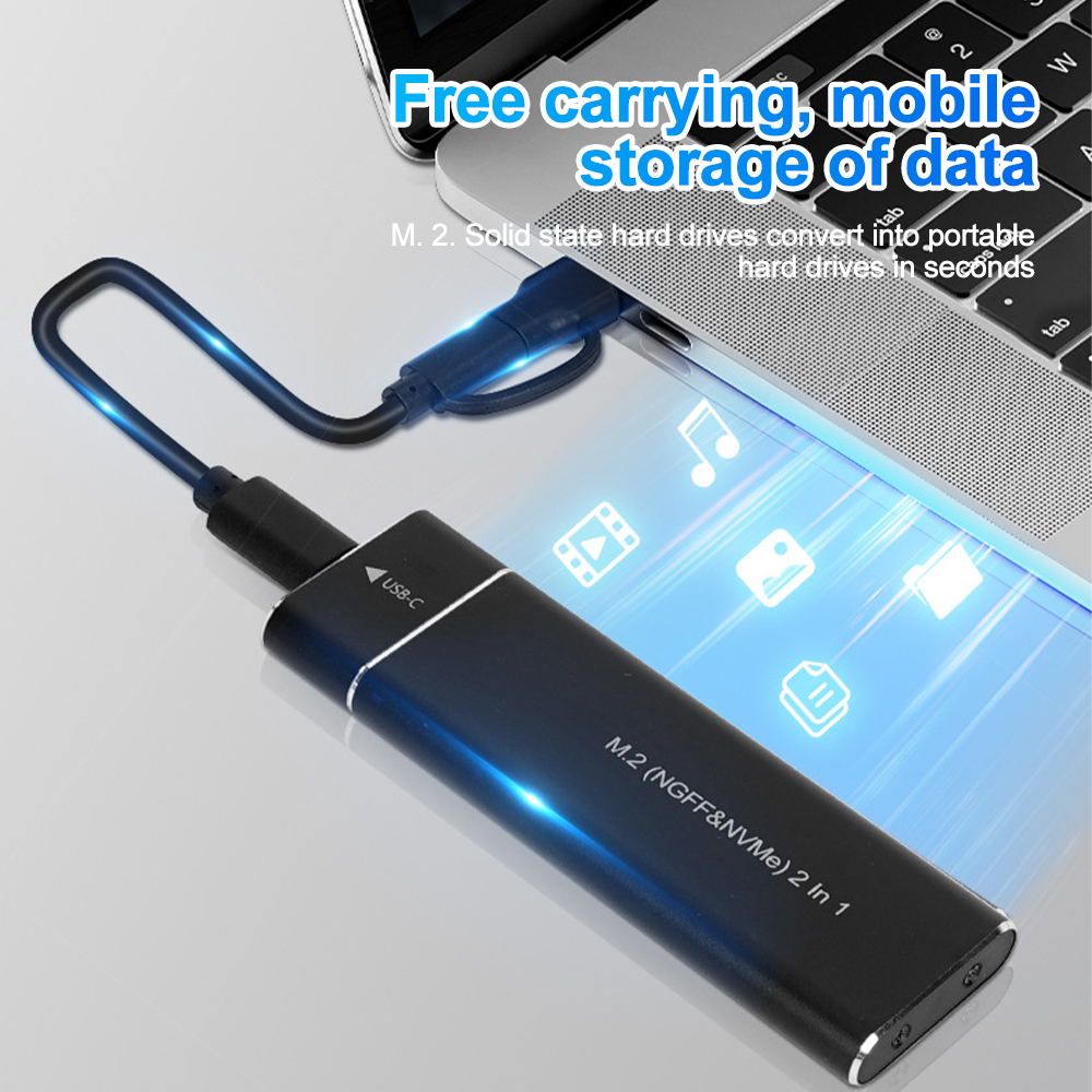 M2 ssd caso m.2 nvme sata ssd  - Portable Ssd Enclosure avaliação e preço