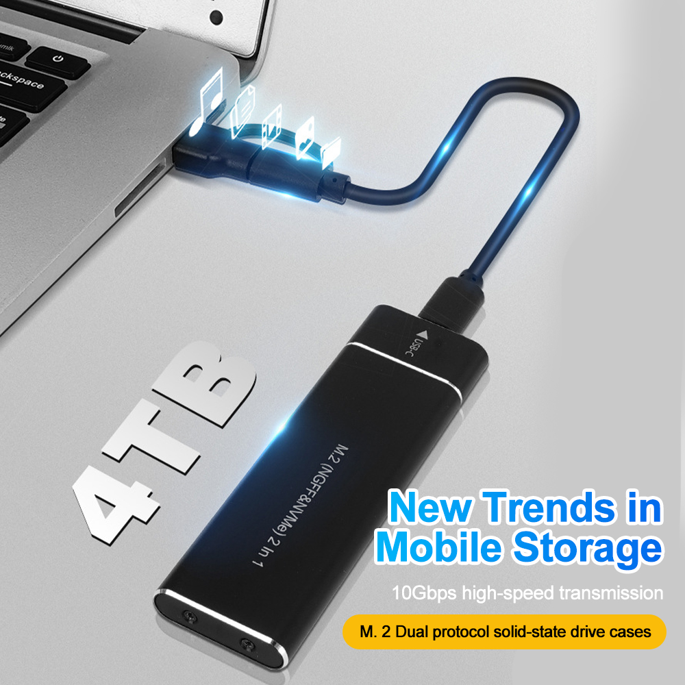 M2 ssd caso m.2 nvme sata ssd  - Portable Ssd Enclosure avaliação e preço