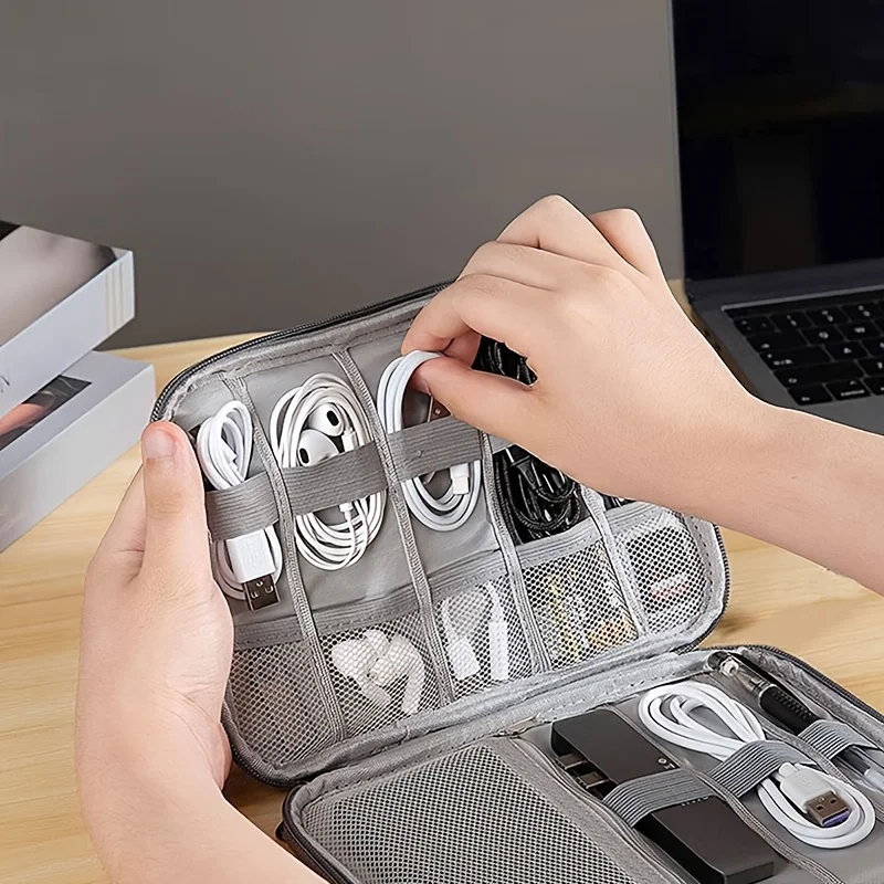 1 Pacote de Bolsa de Armazenam - Tech Accessories Travel Case avaliação e preço